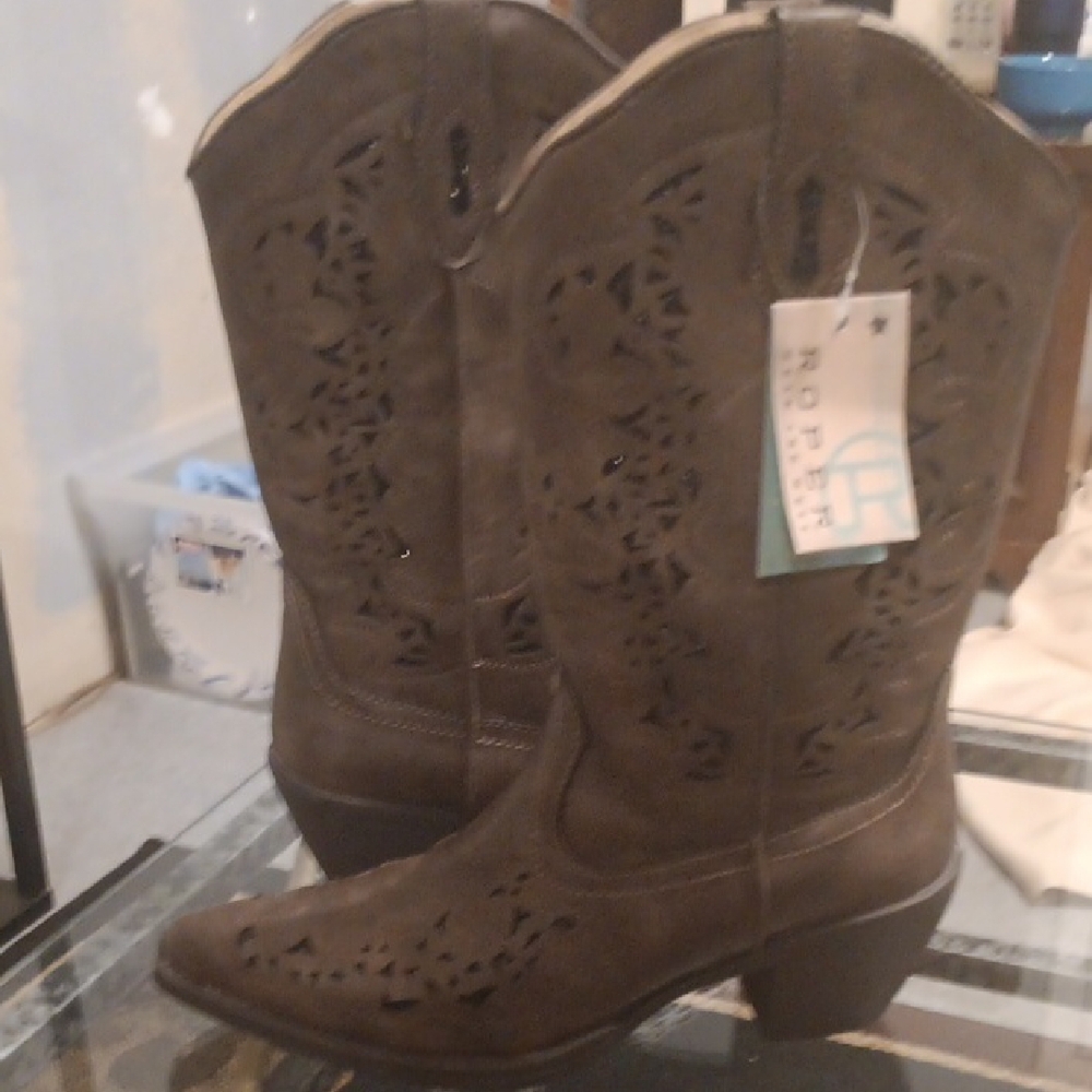 Brown Western Cowboy Boots